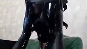 Catsuit Latex Gasmask Free Latex Catsuit Porn 83 Xhamster